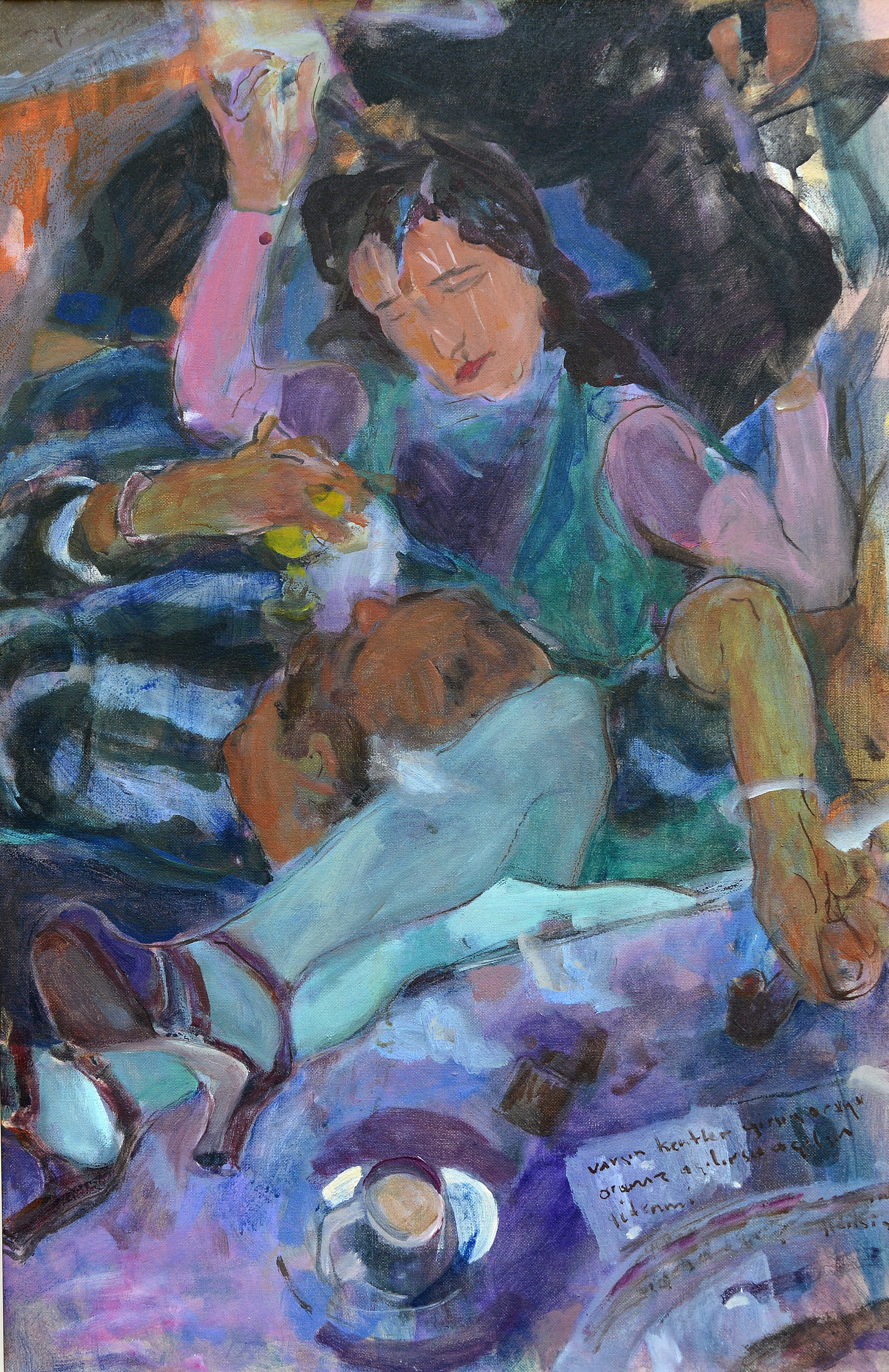 Tuval üzerine yağlıboya-Oil on canvas, 90x60 cm